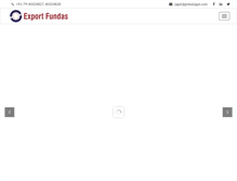 Tablet Screenshot of exportfundas.com